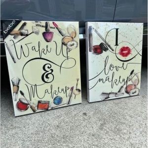 Bebe make up wall decor